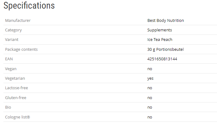 CLEAR WATER WHEY ISOLATE + HYDROLYSATE - 30g