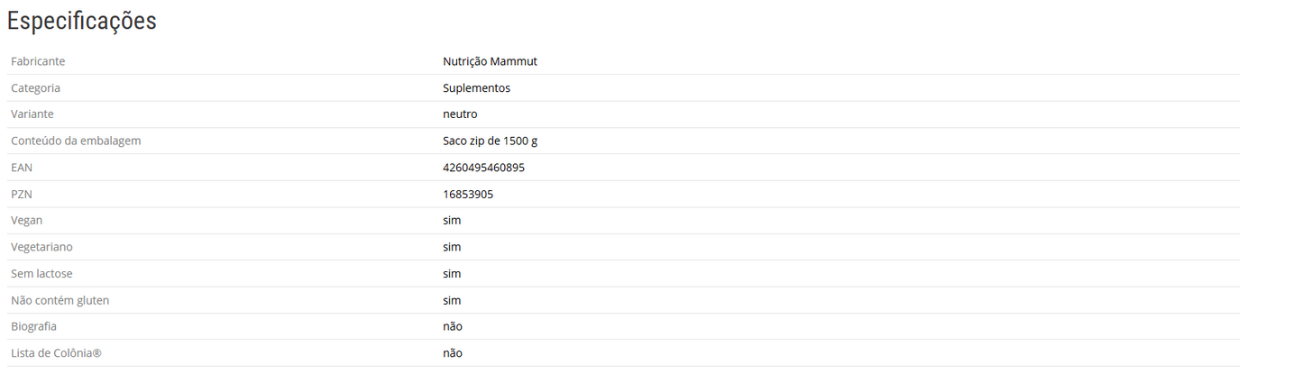 Amylopektin Waxy Maize Gain - Neutro - Saco zip de 1500 g