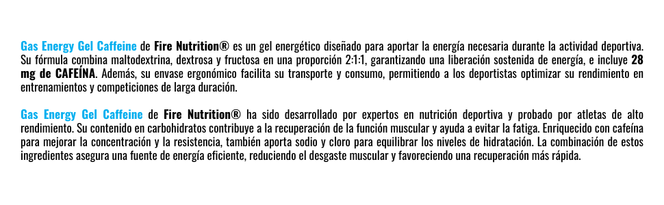 GAS ENERGY GEL CAFFEINE COLA- 40G - (gluten free)