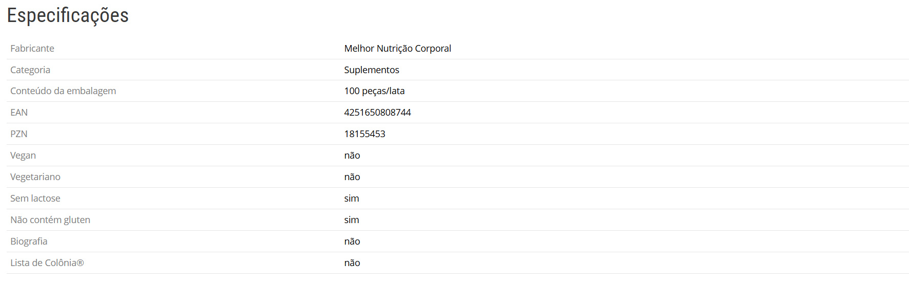Cápsulas de glucosamina e condroitina - 100 un