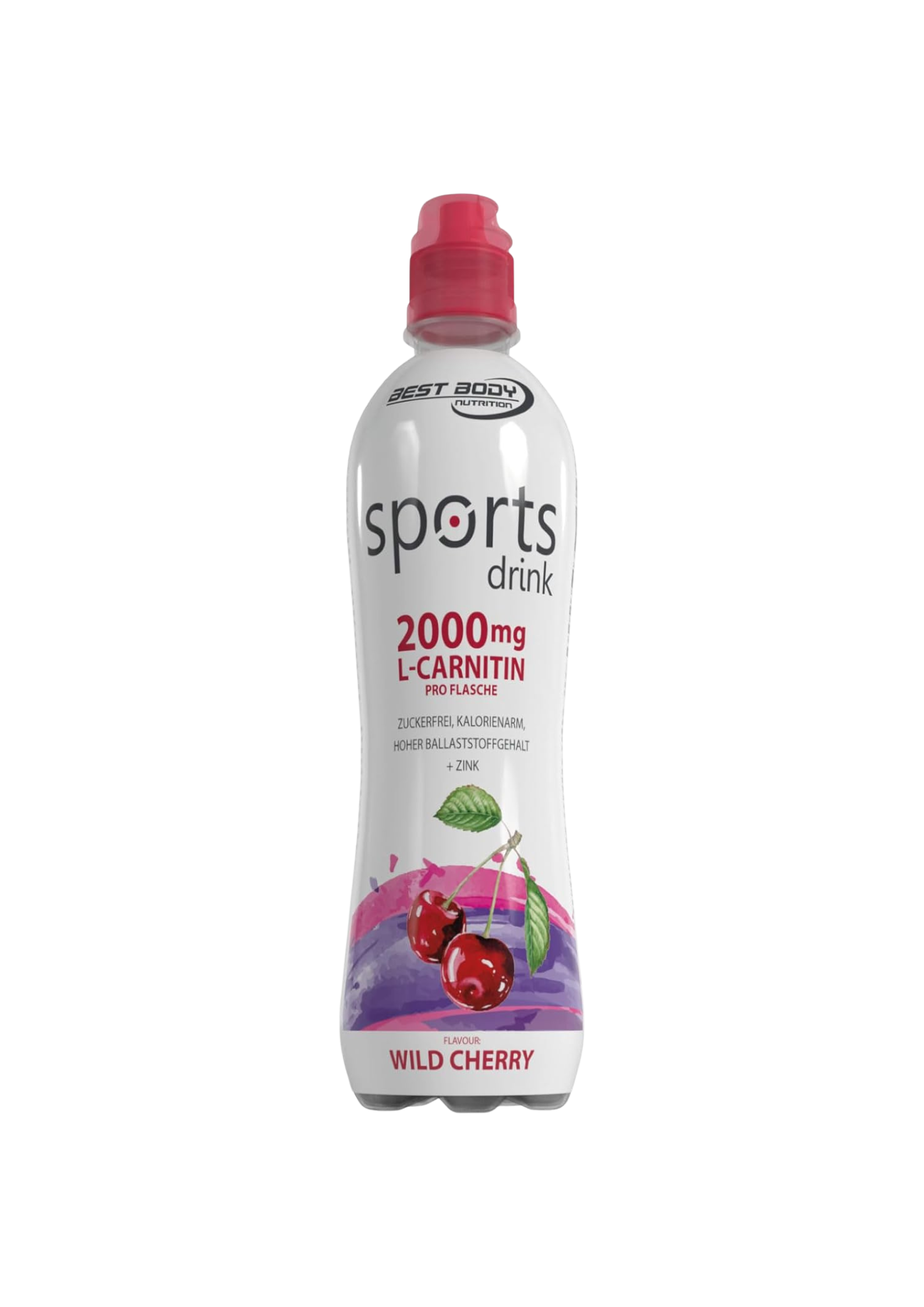 Sports Drink com L-carnitina RTD -500ml - Cereja silvestre