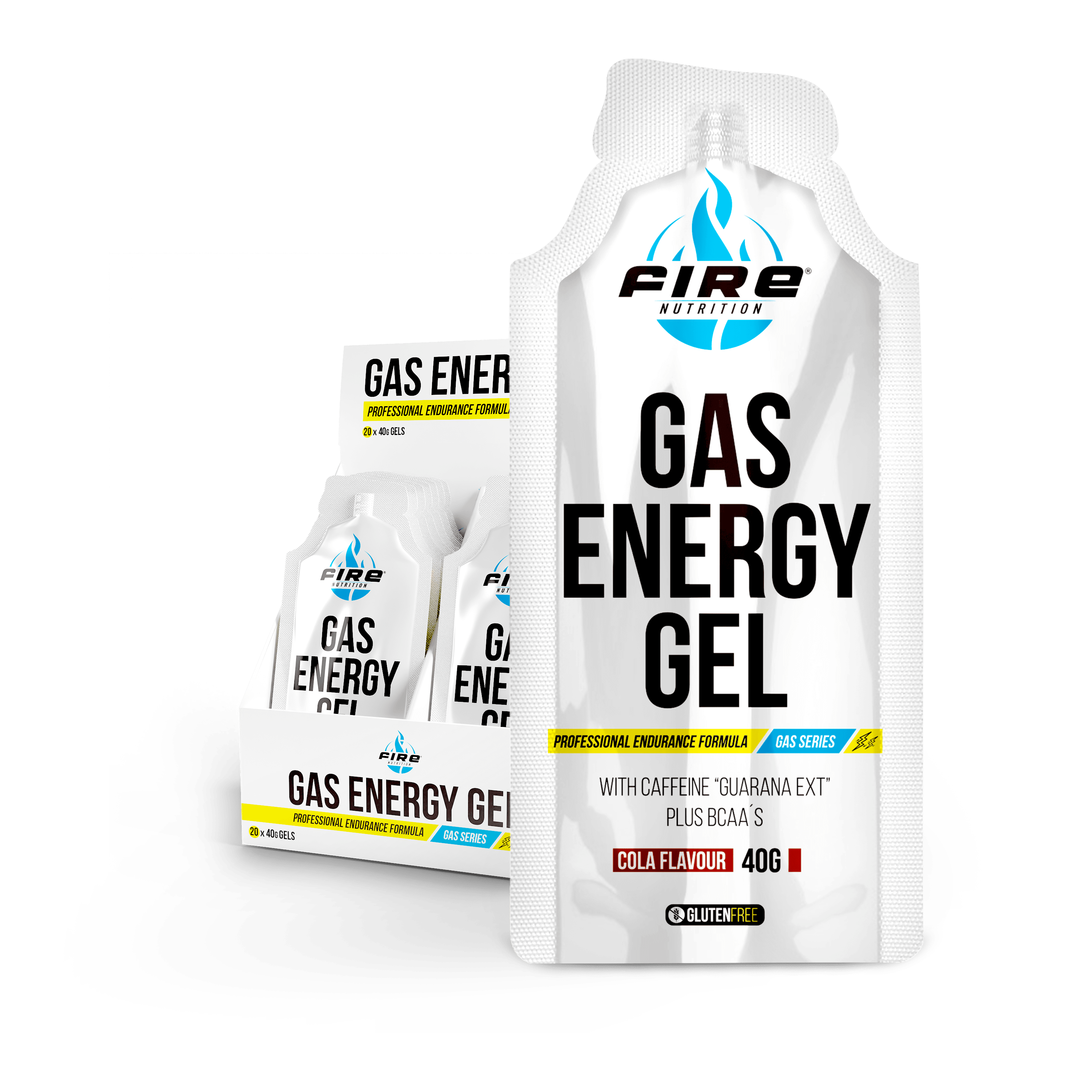 Gel Energético Gas com Cafeína- 40G - (sem glúten)