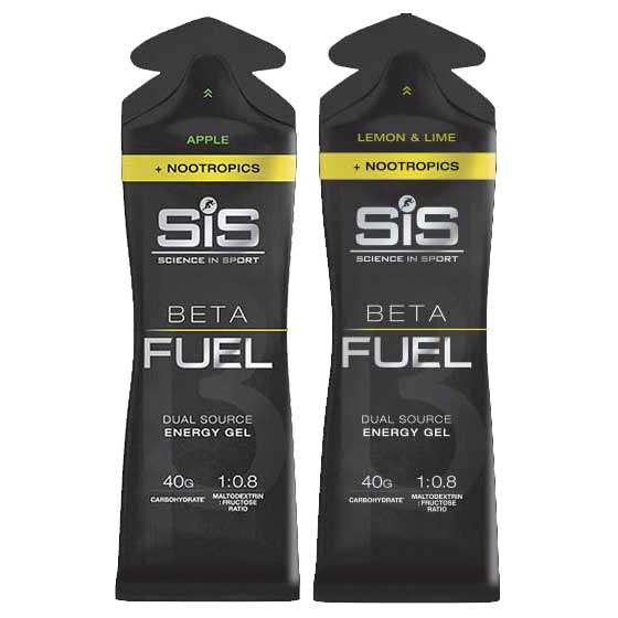 1x Gel Beta Fuel + Nootropics (200mg caffeine + 1g Taurine) - 60ml - with 40g of Carbohydrates