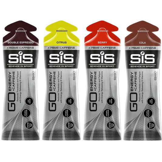 Gel energético SIS Go Energy + Cafeina 60ml - em 4 sabores diferentes à escolha